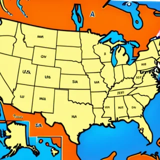 map of usa states