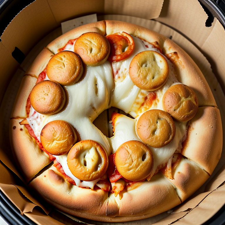 how long to cook pizza bagels in air fryer