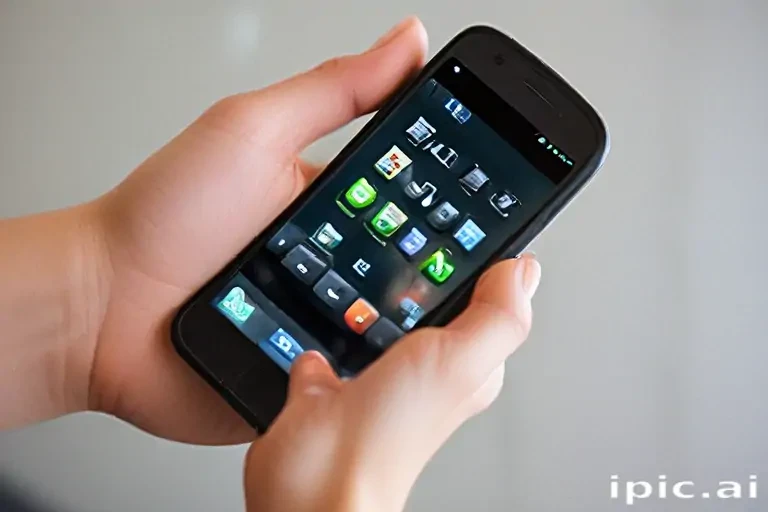 hand holding cell phone