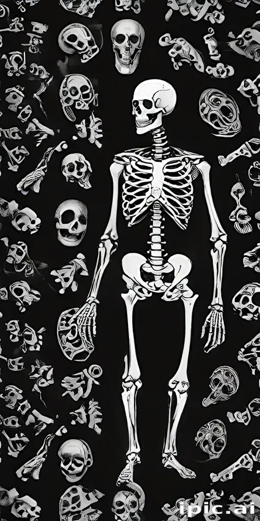skeleton background