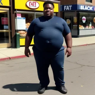 fat black kid