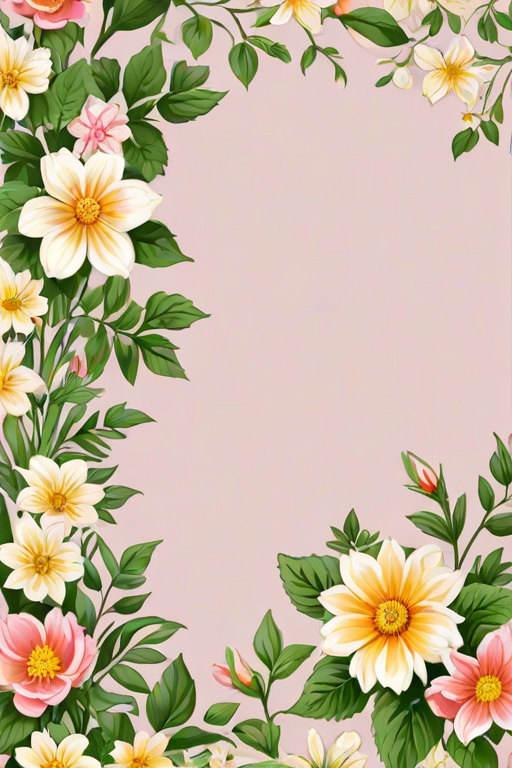 free flower border clipart