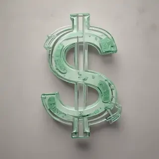 transparent dollar sign