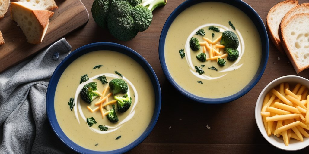 what goes with broccoli cheddar soup