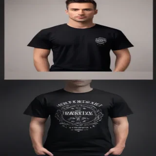 black tee shirt mockup