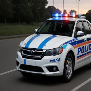 police car background