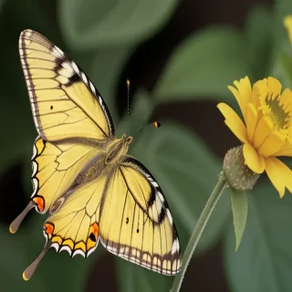 yellow butterfly