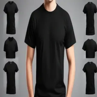 high resolution black t shirt template