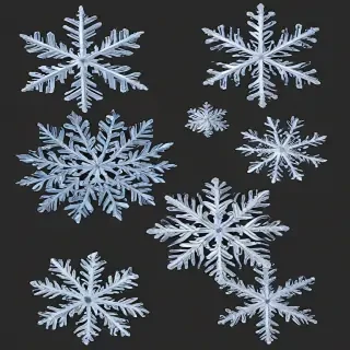 png snowflakes