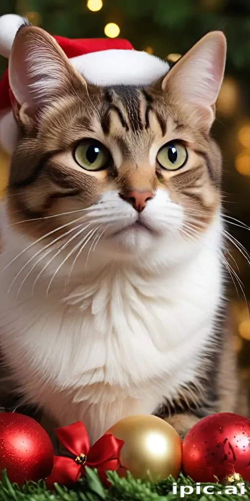 christmas cat background
