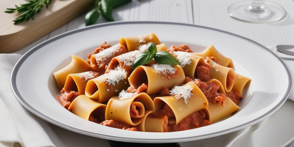 paccheri alla vodka e salsiccia