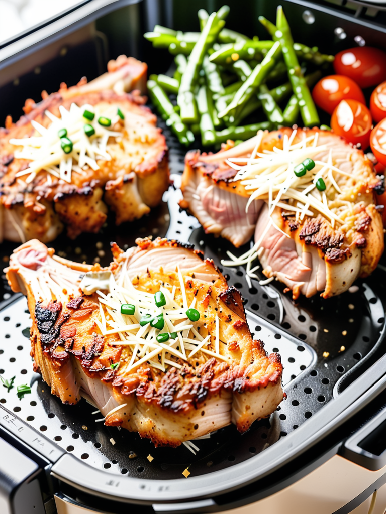 parmesan crusted pork chops air fryer
