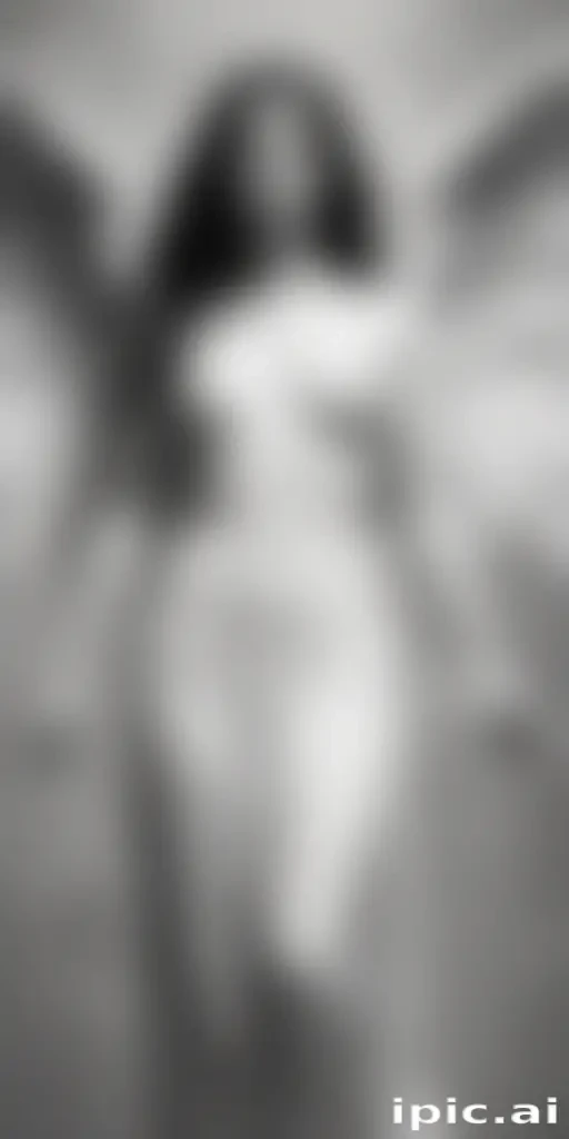black and white angel drawings