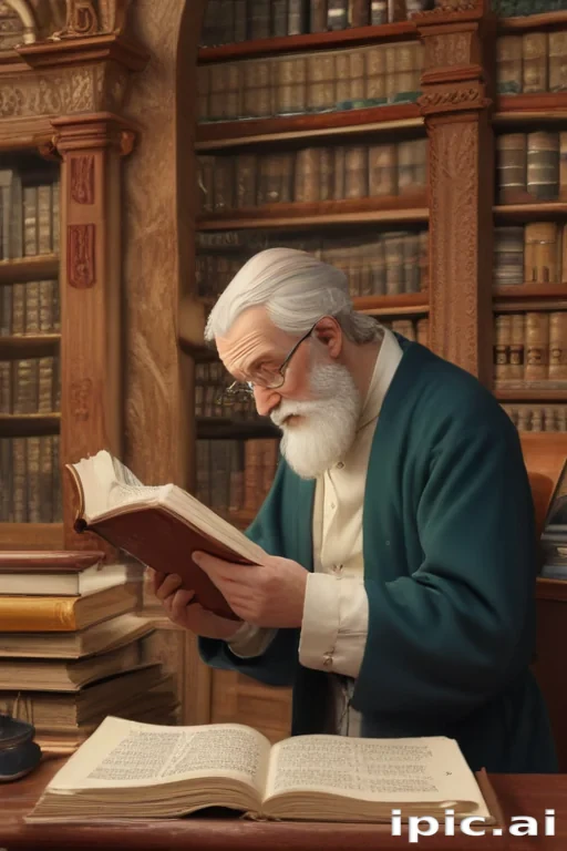 cartoon of reading