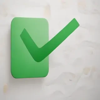 green check mark