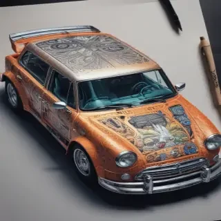 car doodle