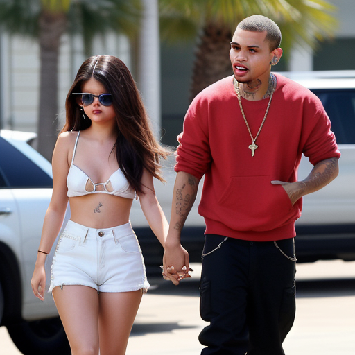 selena gomez and chris brown