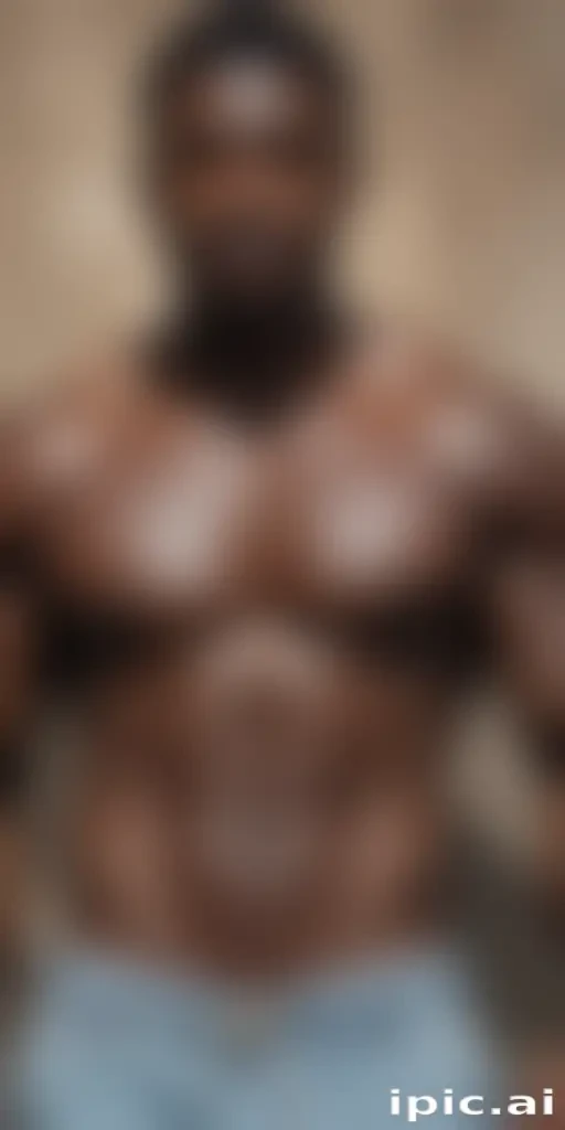 black shirtless man