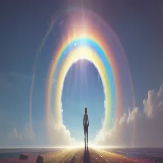 rainbow back round