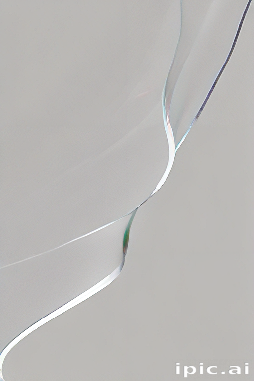 Fluid Elegance: Captivating Curves of Translucent Material in Soft Light
