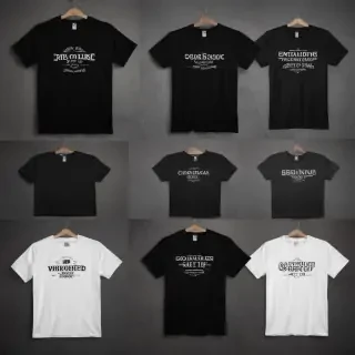 black t-shirt mockup