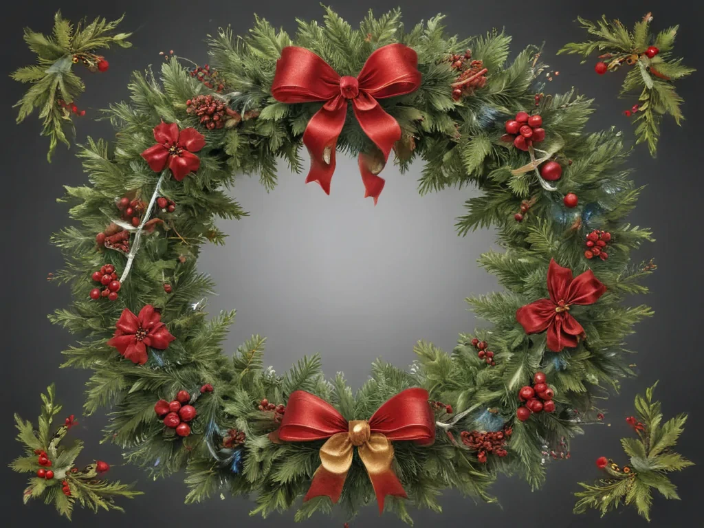 christmas wreath clip art