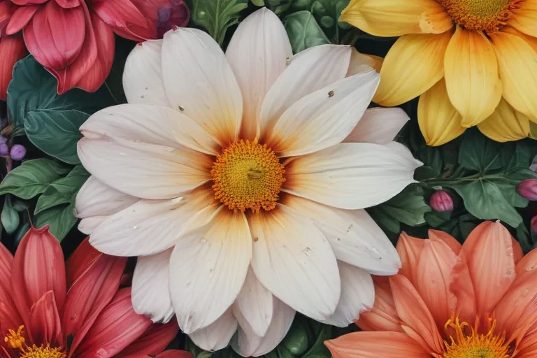 flower color drawings
