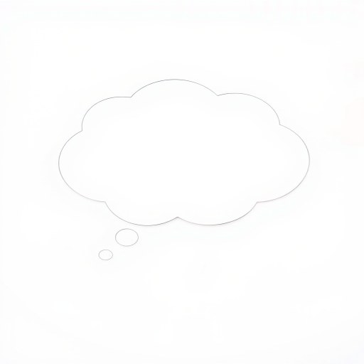 Create a high-resolution image of a thought bubble silhouette with a clean white interior, using a Canon EOS R5 camera with a 50mm lens, aperture set to f/1.8, ISO 100, and a soft focus background for depth.