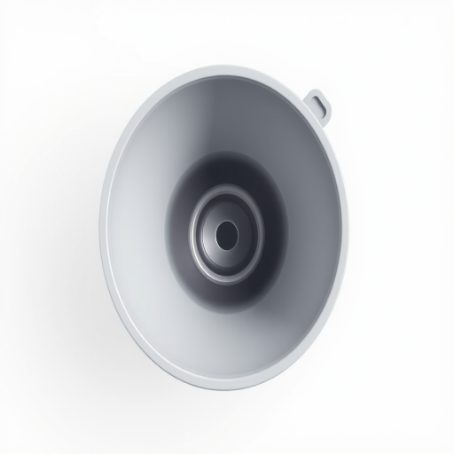 Create a high-resolution vector image of a funnel with a sleek design, camera settings: f/2.8, ISO 100, shutter speed 1/125s, camera view: top-down perspective, camera style: minimalistic, camera type: digital DSLR.