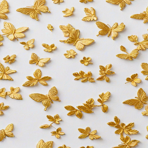 white background gold