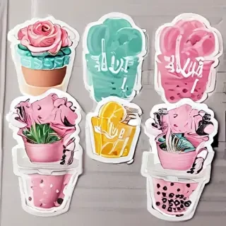 printable sticker aesthetic