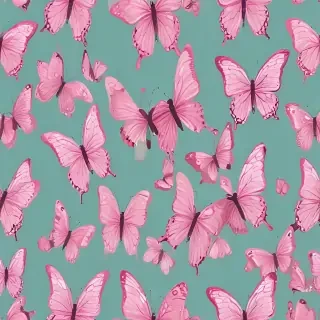 pink butterfly clipart