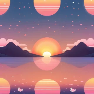 cute sunset backgrounds