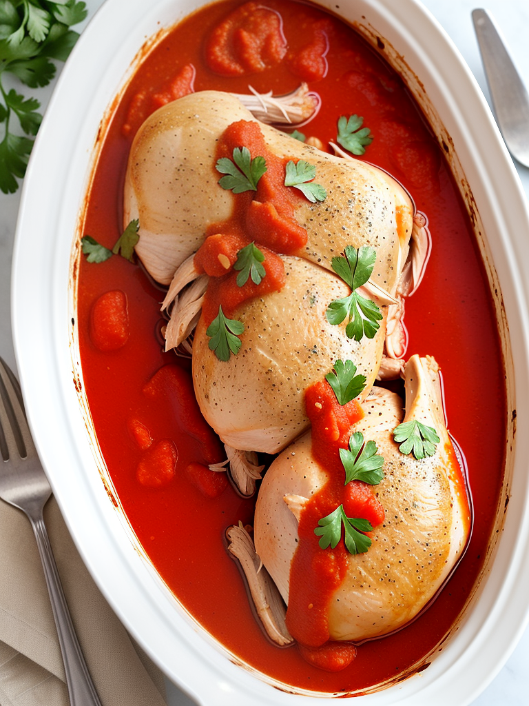 slow cooker chicken with marinara sauce