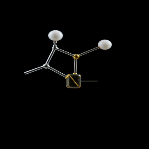 Generate a high-resolution image of a chemical structure showing a benzene ring attached to a sulfur atom and an amide group with a carbonyl oxygen, captured with a Canon EOS R5, 50mm lens, f/1.8 aperture, ISO 100, natural lighting to enhance clarity and detail.