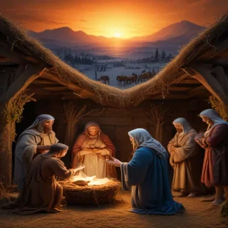 images of the manger scene