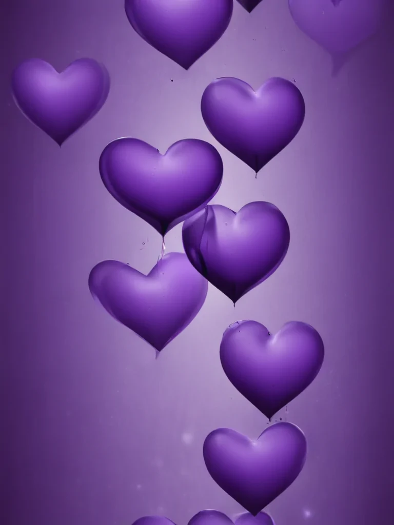 purple hearts wallpaper