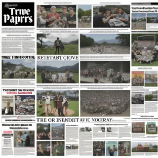 newspaper collage png