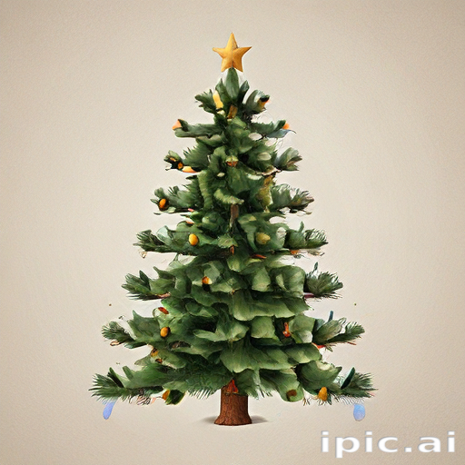 Festively Decorated Christmas Tree with a Star and Colorful Ornaments