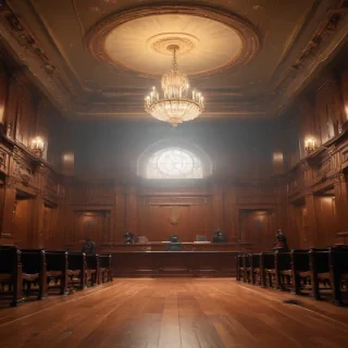 court room background