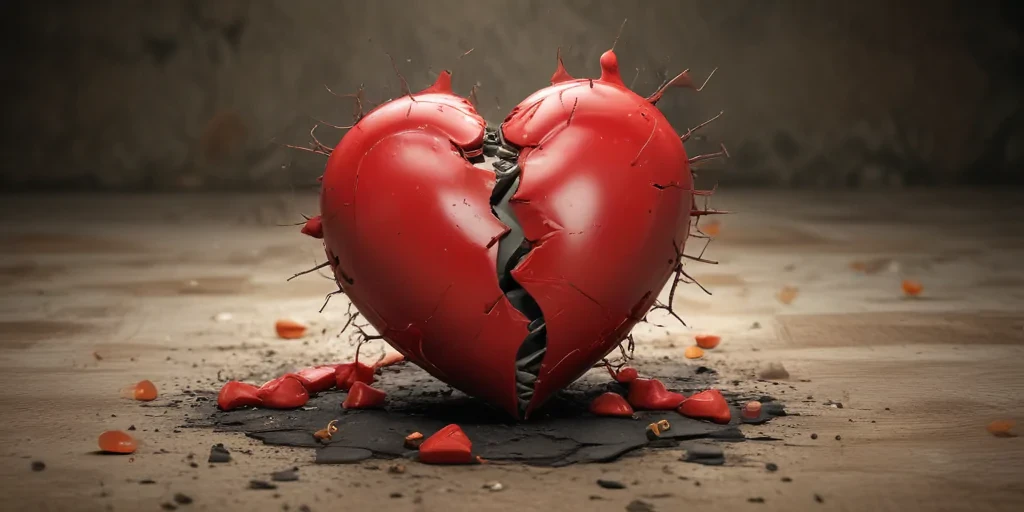 broken heart background