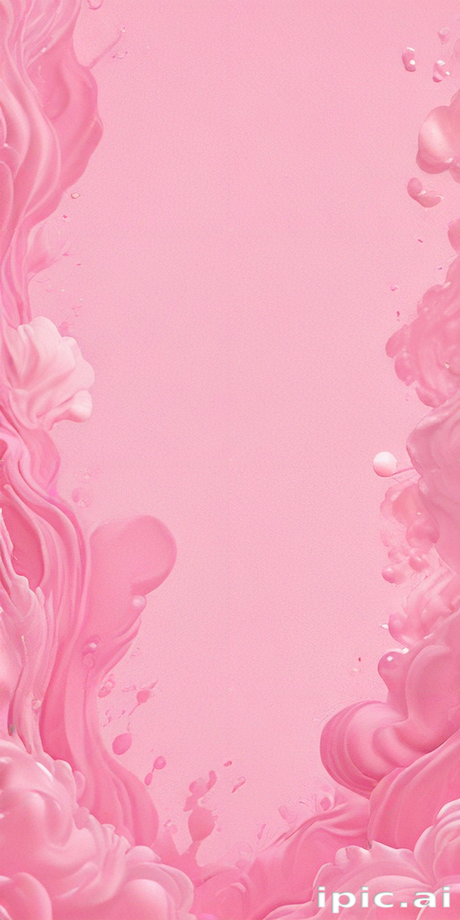 Abstract Swirls of Soft Pink Liquid Creating a Dreamy Background Texture
