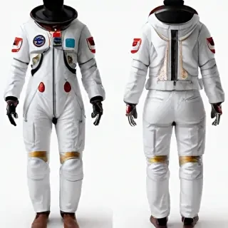 cartoon transparent astronaut suit