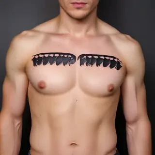 male rib tattoos