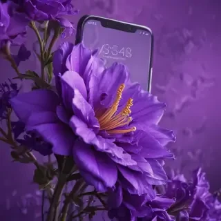 purple lockscreen