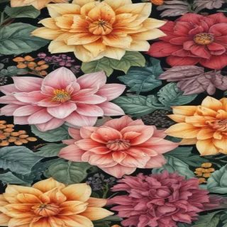 drawings of flowers in color