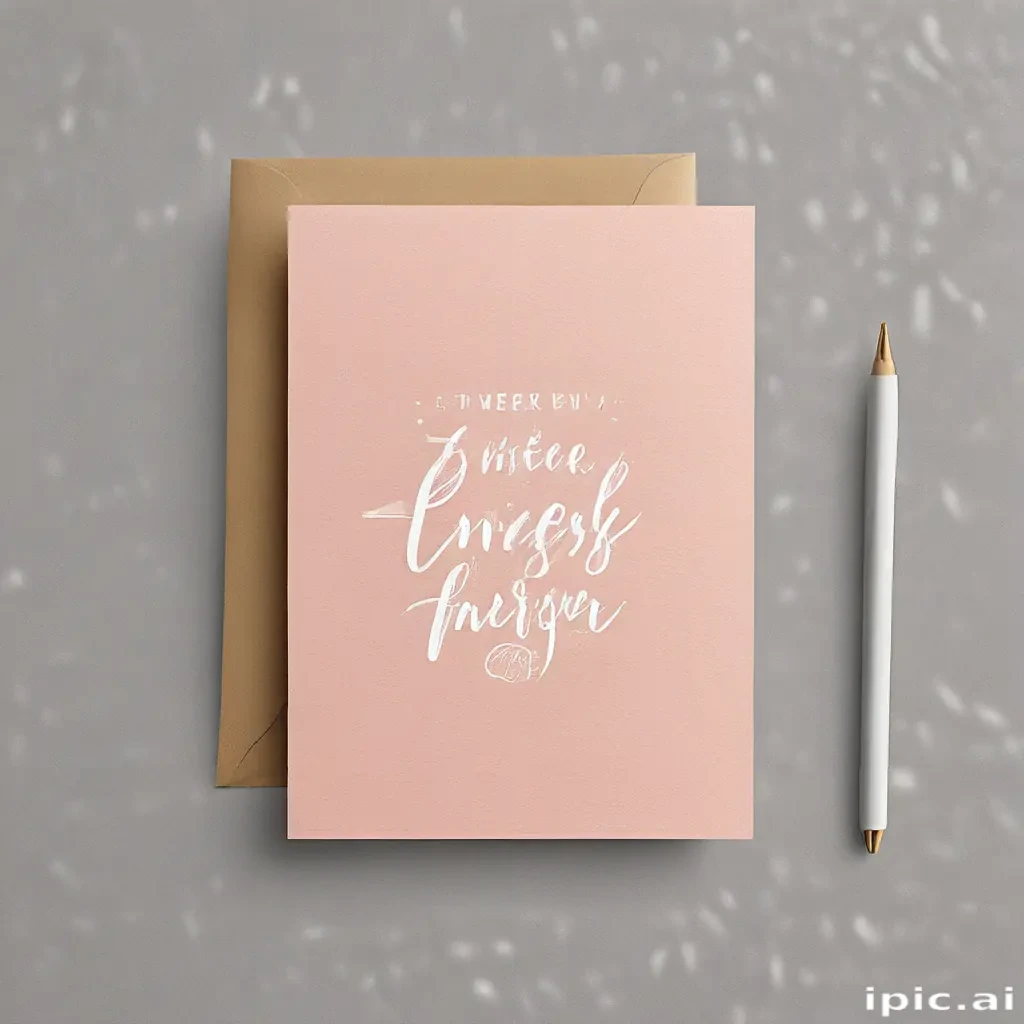 greeting card mockup
