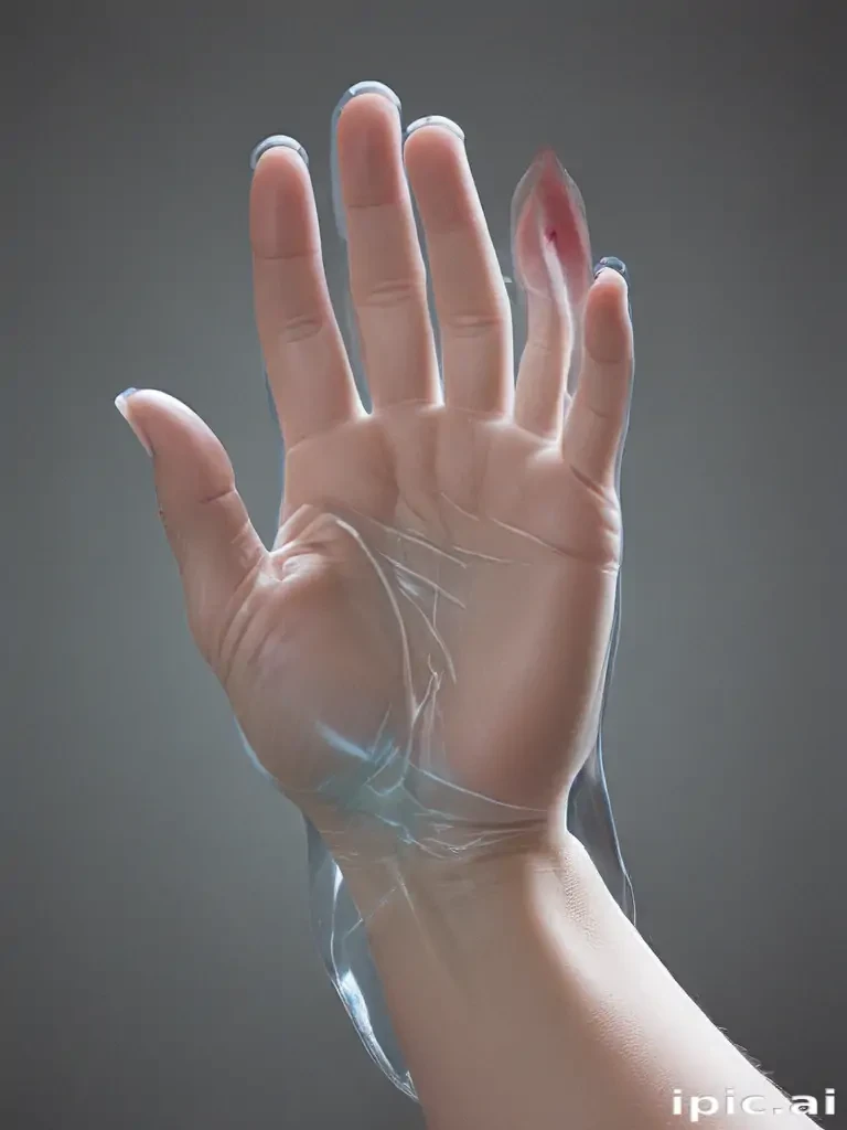 transparent prayer hand