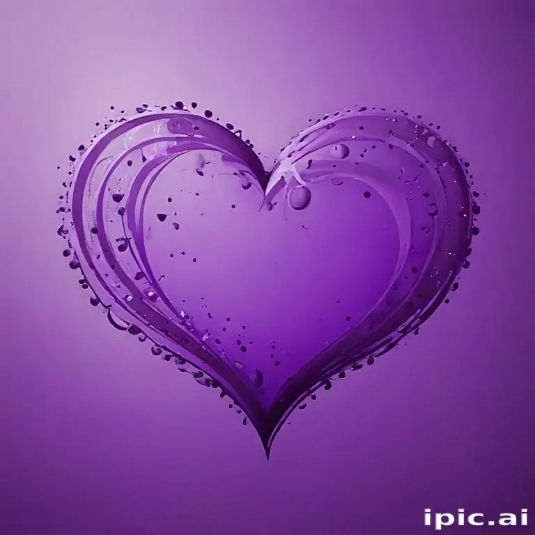 purple wallpaper heart