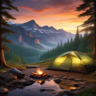 camping background pic